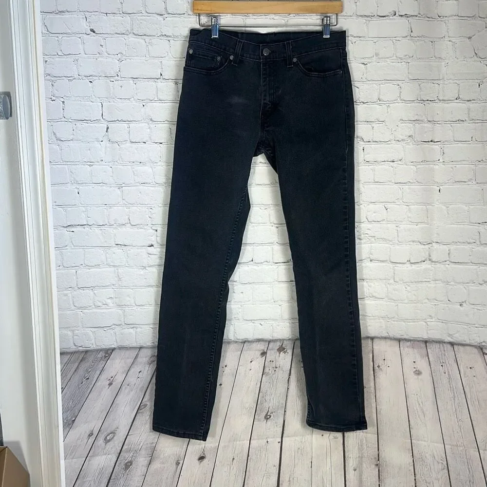 Levi’s Men’s 511 Slim Fit‎ Black Jeans Denim size 32 x 34
